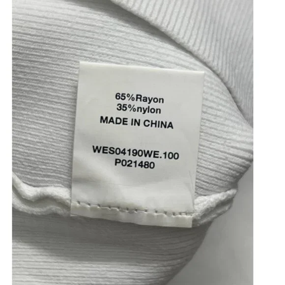NWT DISSH One Shoulder Mosman Knit Top XS/S/M White Ivory Quiet Lux